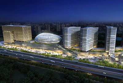 政储出[2010]6号地块商业办公用房幕墙工程（杭州中大圣马广。